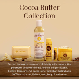 COCOCARE cocoa butter ingredient shot highlighting natural nourishment benefit