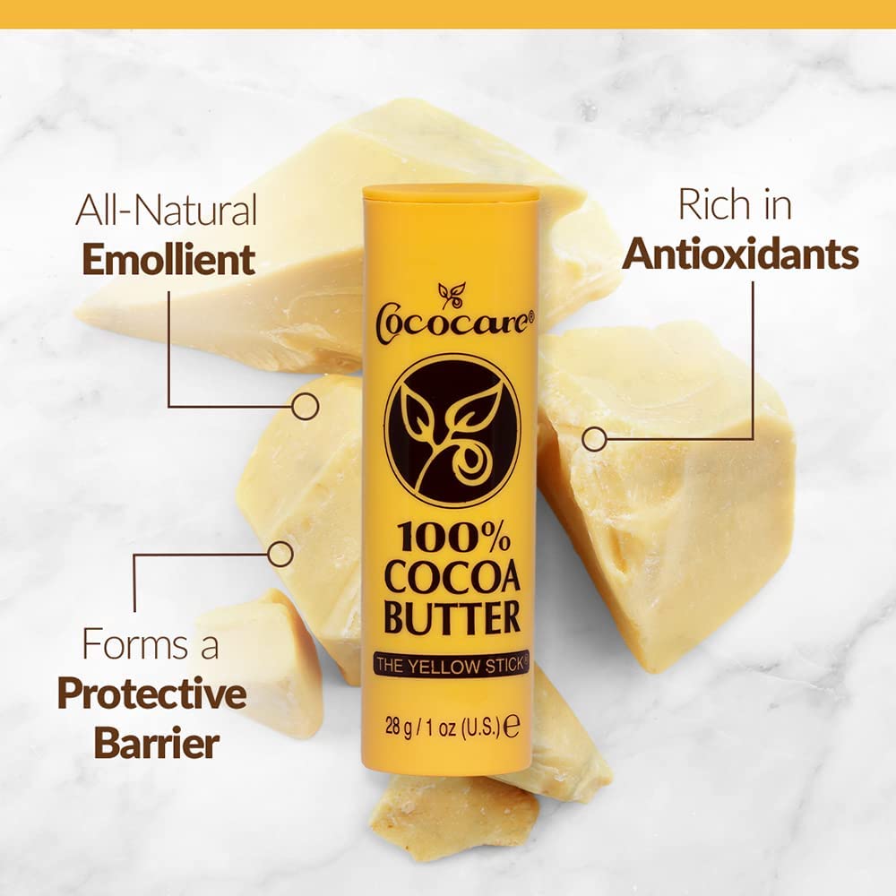 COCOCARE close-up of cocoa butter texture illustrating smooth glide