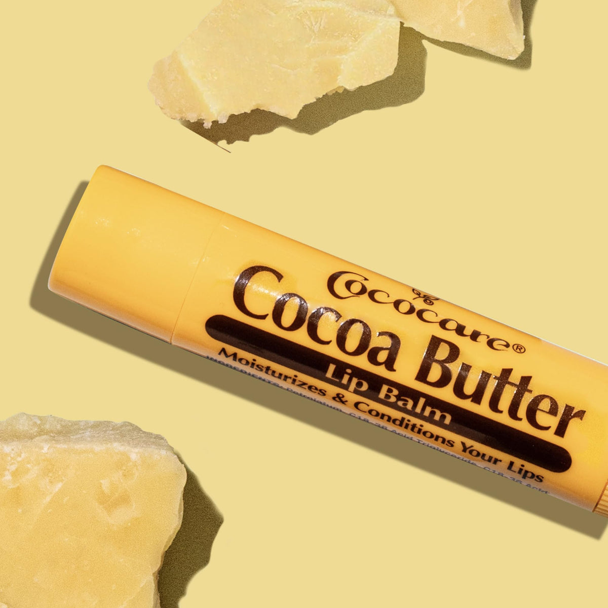 COCOCARE close-up of tube tip and smooth balm texture for easy glide