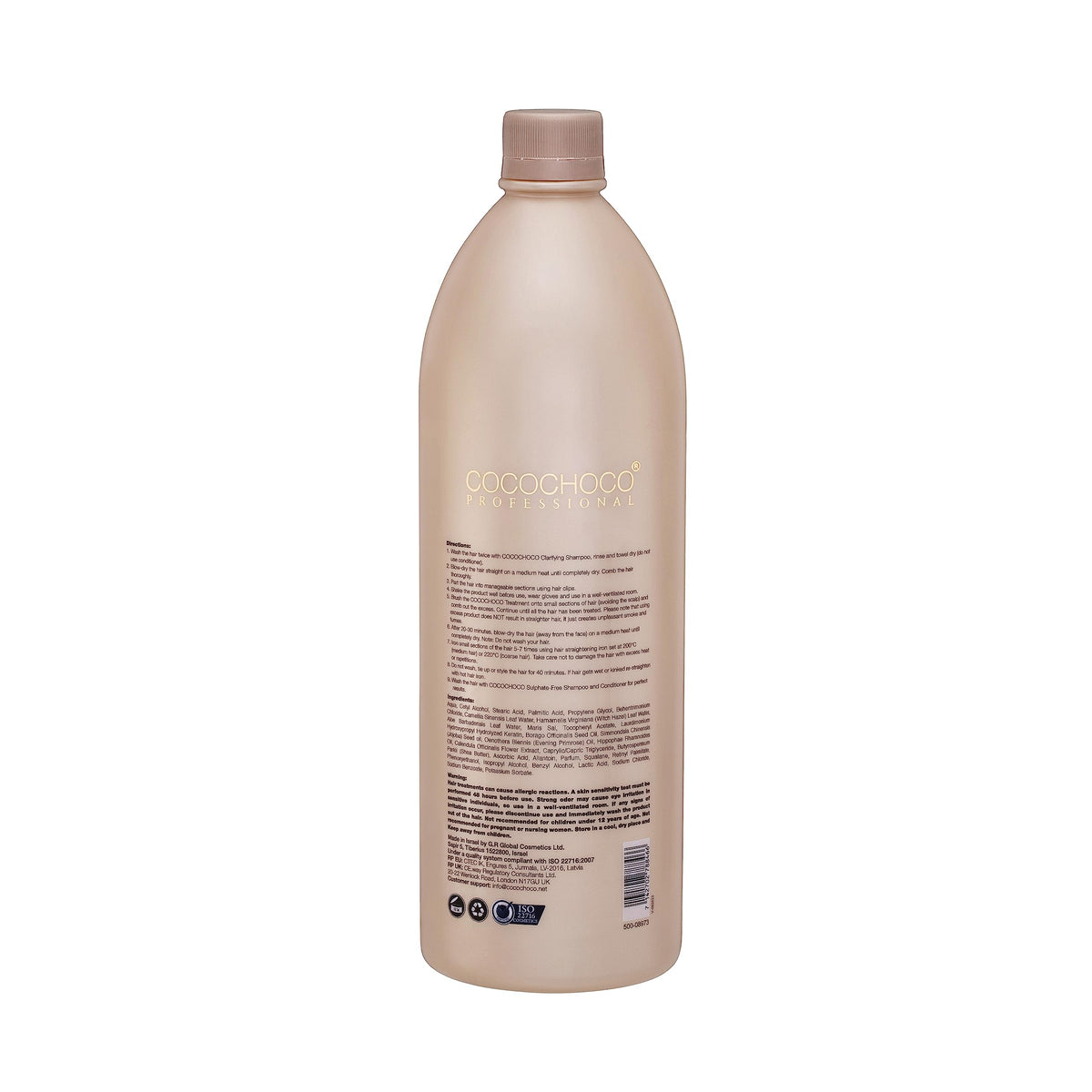 COCOCHOCO in-salon application on hair demonstrating smoother results