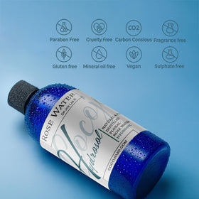 COCOJOJO mist landing on facial skin showing quick absorption and refresh benefit