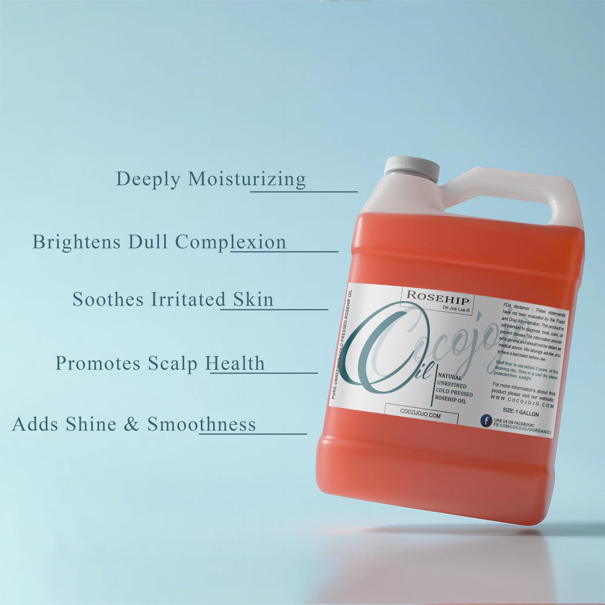 cocojojo oil on hand demonstrating quick absorption and moisturizing effect