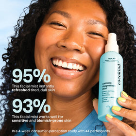 Cocokind ingredients label close-up highlighting magnesium PCA and calming actives