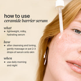 Cocokind serum texture on skin demonstrating fast absorbency