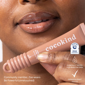 Cocokind texture close-up highlighting creamy hydrating finish