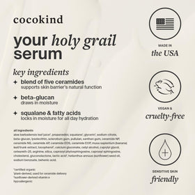 Cocokind serum on bathroom shelf styled to show daily routine benefit