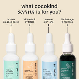 Cocokind ingredient label close-up showing ceramides and hydrating actives