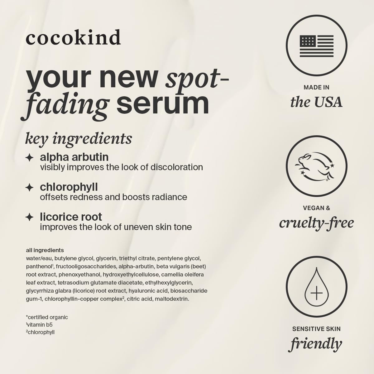 Cocokind before and after layout showing improved tone over time