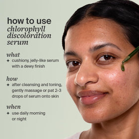 Cocokind dropper dispensing serum showing controlled application benefit