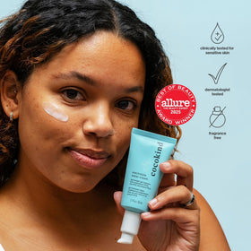 Cocokind open tub revealing gel texture that hydrates without heaviness