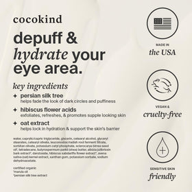 Cocokind open tube with cream showing creamy finish and easy application