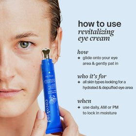 Cocokind cream texture on fingers showing lightweight hydrating consistency