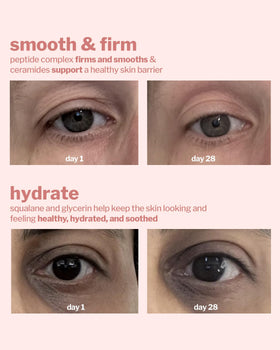 Cocokind closeup of gel texture emphasizing peptides and smoothing benefit