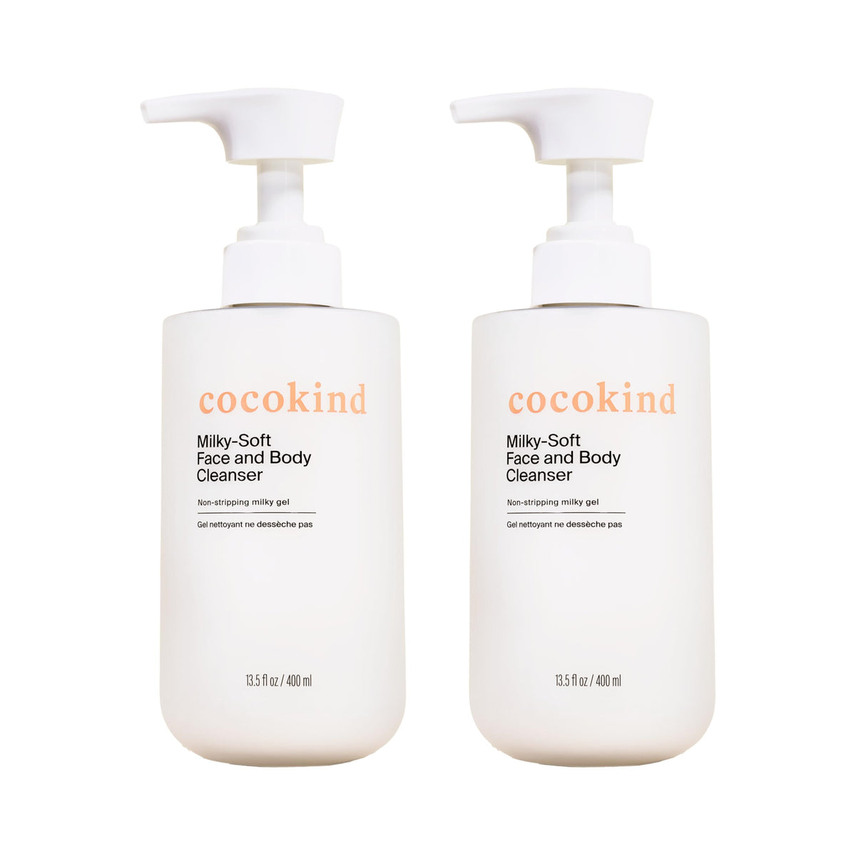 Cocokind front packaging showing label and 13.5 oz bottle, clear product benefits