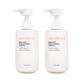 Cocokind front packaging showing label and 13.5 oz bottle, clear product benefits