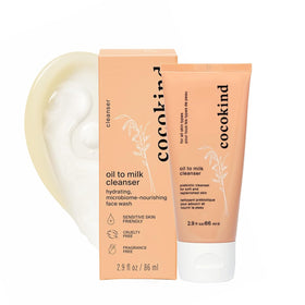 Cocokind front packaging showing clean design and benefit of gentle cleansing