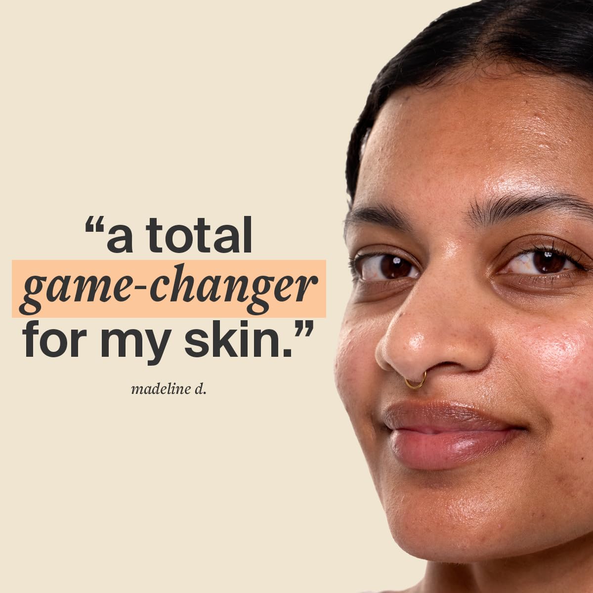 Cocokind ingredients label close-up showing tri-retinoid complex and benefit transparency