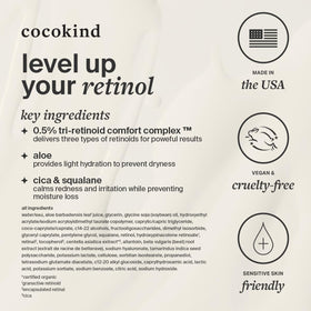 Cocokind in nighttime skincare routine setting promoting gentle retinol results