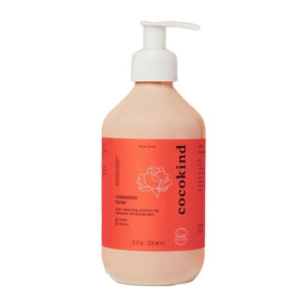 Cocokind front packaging showing 12 fl oz bottle and label providing long-lasting hydration