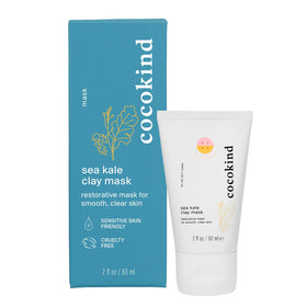 Cocokind Sea Kale Clay Mask front packaging showing jar and label for clear product ID and trust