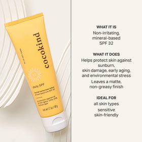 Cocokind tube with cap open highlighting easy squeeze dispensing for use