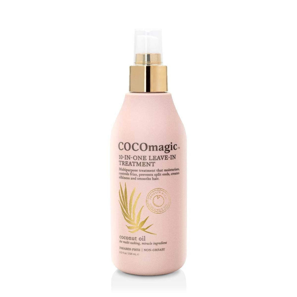 Cocomagic front packaging showing product label and 8 oz bottle benefits