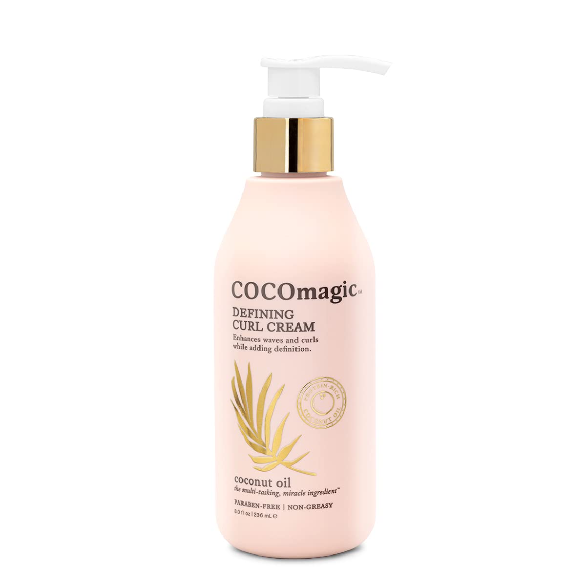 Cocomagic lifestyle bathroom shelf showing jar in routine for everyday curl maintenance benefit