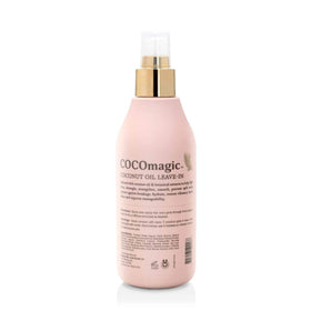 Cocomagic spray mist being dispensed demonstrating even lightweight coverage