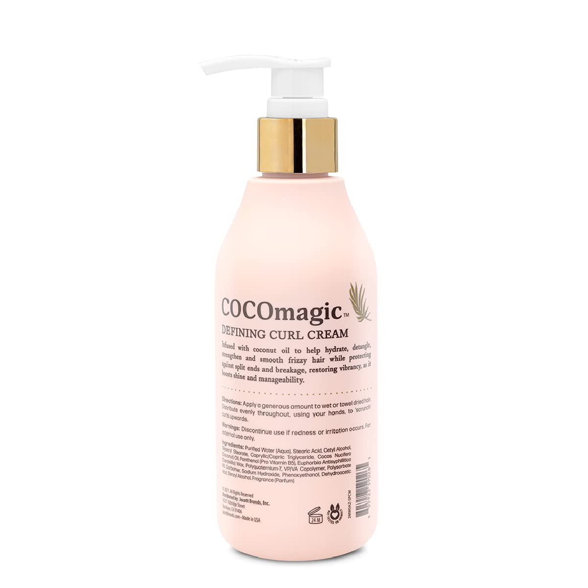 Cocomagic texture closeup of cream demonstrating smooth coconut-infused consistency for easy styling