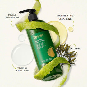 COCOONORIGINAL back label close-up highlighting ingredients and usage directions
