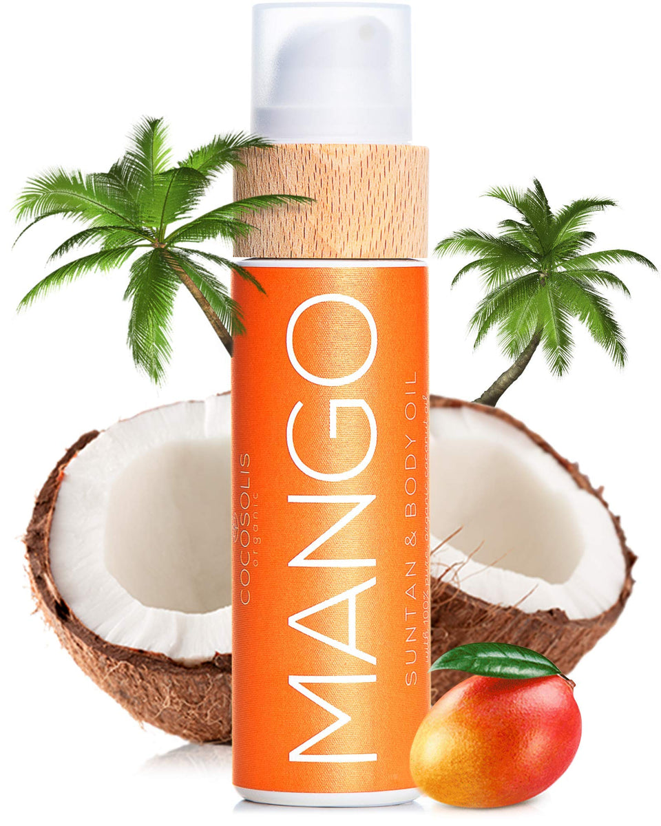 COCOSOLIS front bottle showing packaging and quick tan benefit