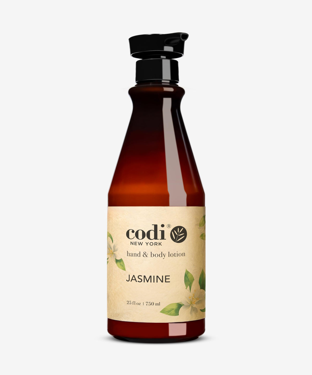 Codi N Codi front bottle view showing jasmine lotion and 750ml size for lasting hydration