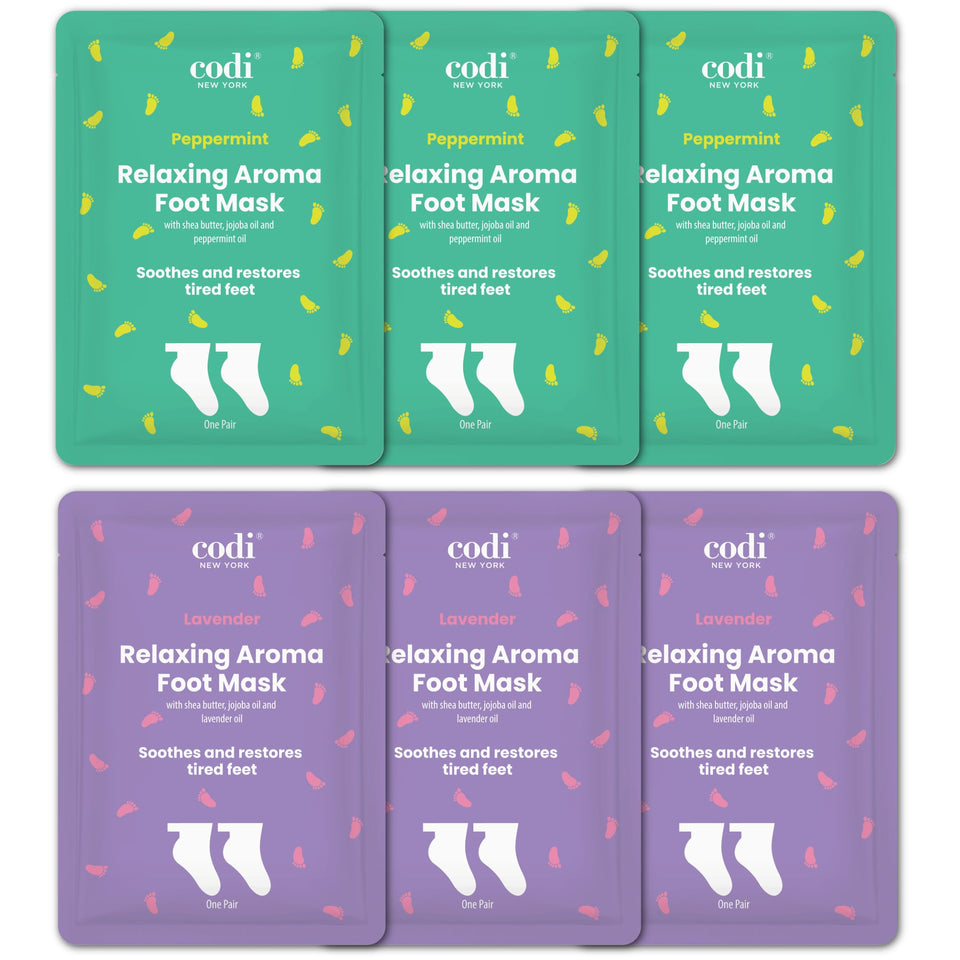 Codi New York front packaging showing six pairs and calming colors