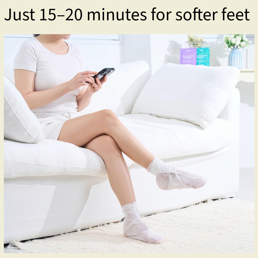 Codi New York foot mask being worn to demonstrate in‑use convenience