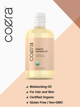 Coera oil applied to hair ends demonstrating smoothing and shine benefits