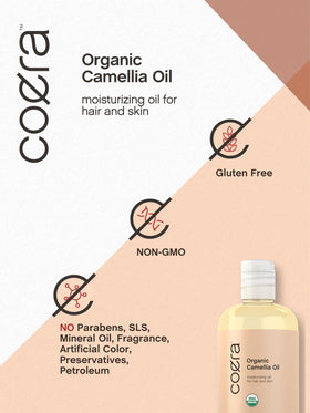 Coera oil being massaged into skin showing hydration and quick-absorb benefit
