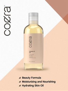 Close-up of Coera oil texture on skin, shows smooth moisturizing finish