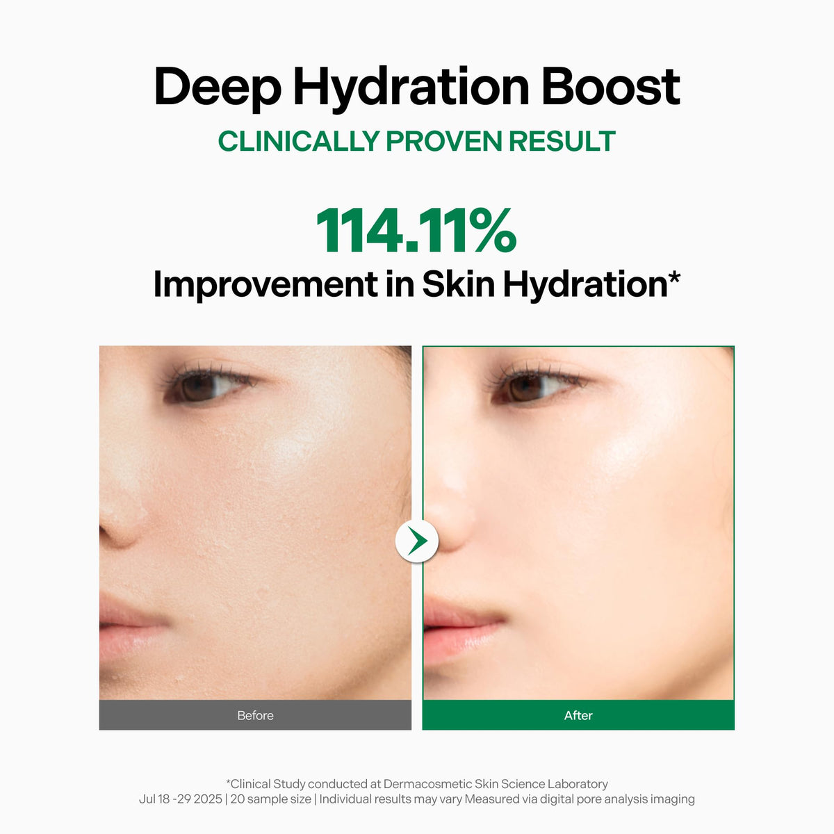 coeternal applied under makeup showing smooth base and makeup-friendly hydration