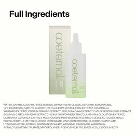 coeternal clinical ingredient chart illustrating actives that support skin moisture