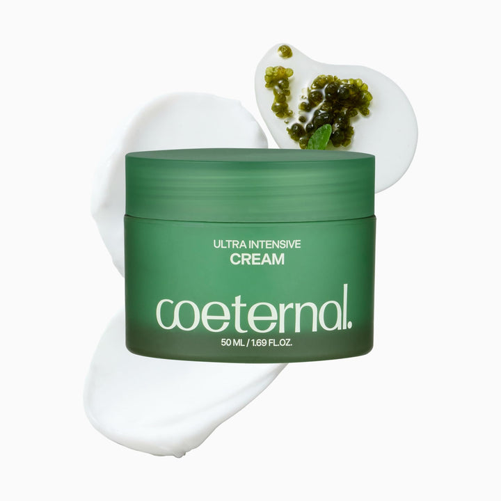 coeternal front packaging showing jar and label, highlights clean design and benefits