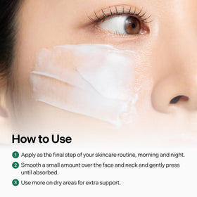coeternal nighttime routine in bathroom showing moisturizer as final step for restoration