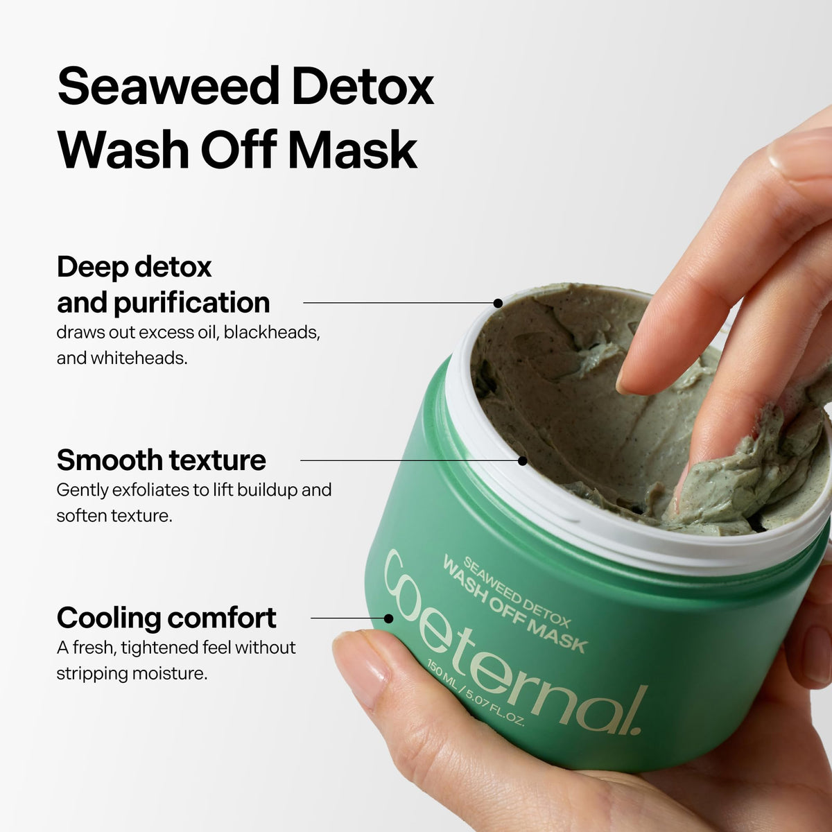 coeternal creamy mask texture close-up showing smooth application benefits