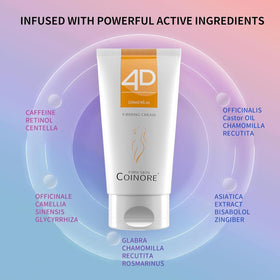 coinore texture close-up highlighting lightweight cream for fast absorption