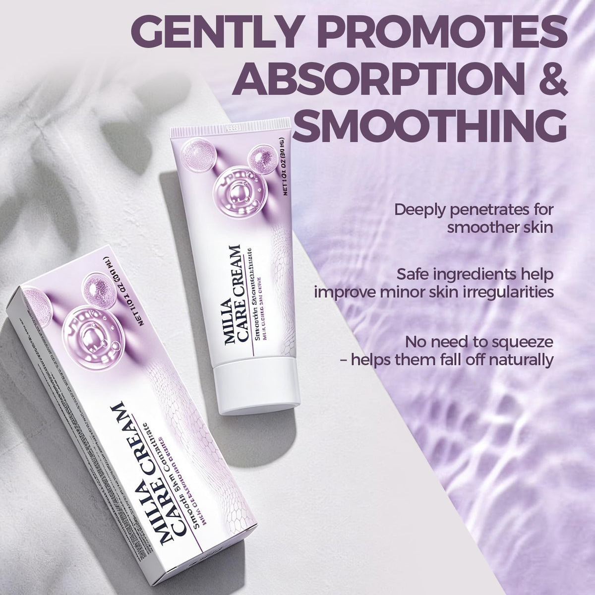 Cokdsid used on cheek to target small bumps and soften texture