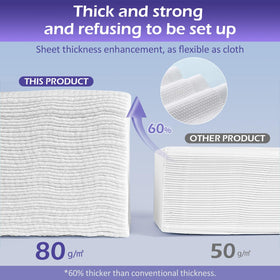 cokoness flat-laid stack of towels showing thickness and absorbent cotton construction