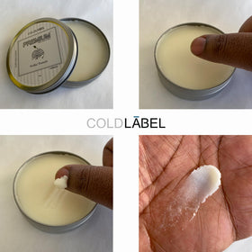 COLDLABEL styled slick-back demonstrating strong hold and polished look benefit