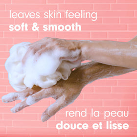 Colgate Softsoap creamy lather texture on palm showing moisturizing feel benefit