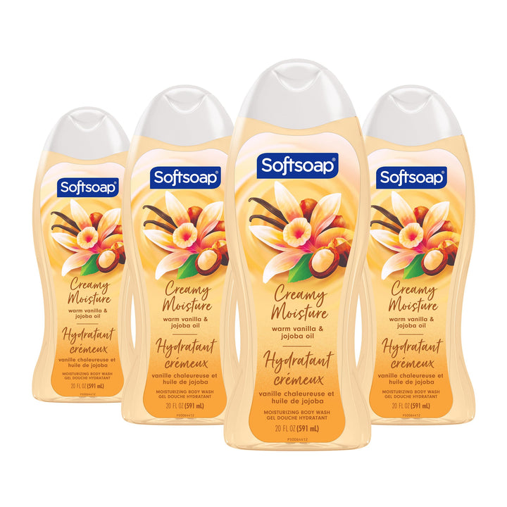 Colgate Softsoap front packaging showing label and vanilla visuals benefiting shelf clarity