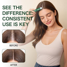 CollaBond Virexa in use on scalp illustrating targeted root application for fuller appearance