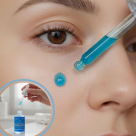 Collagen Tripeptides glass dropper dispensing precise serum for controlled application